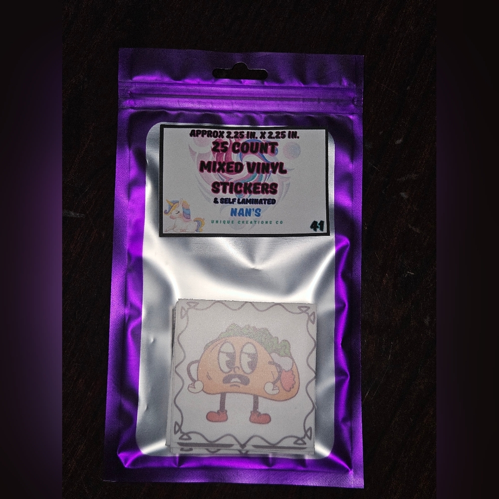 25 Count Vinyl Sticker Set